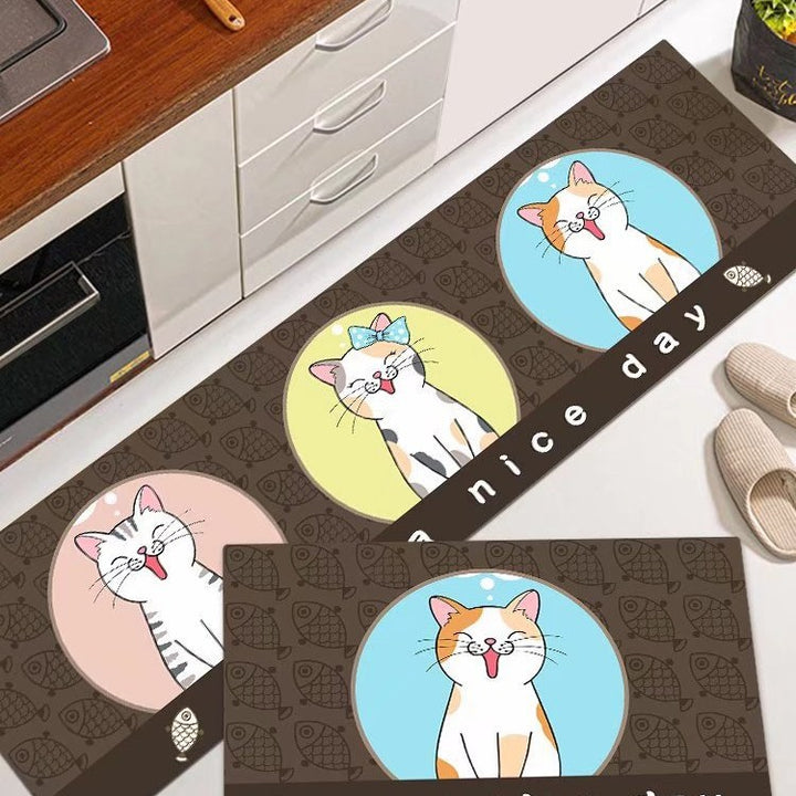 Cat-Themed Kitchen Mat Stornfield