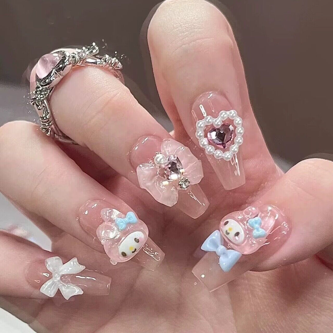 Decorative Character-Themed Press-On Nails Stornfield