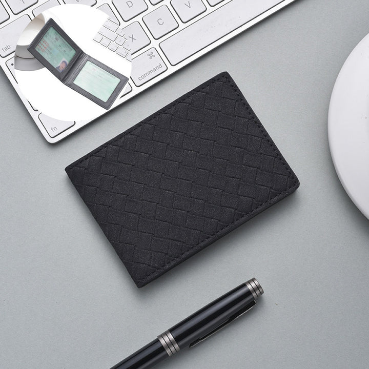 Stylish Woven Leather Cardholder Stornfield