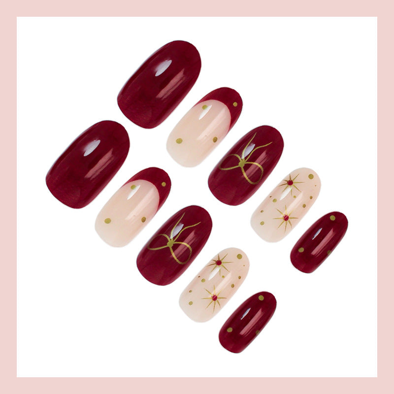Nail set with luxurious embellishments and modern designs Stornfield