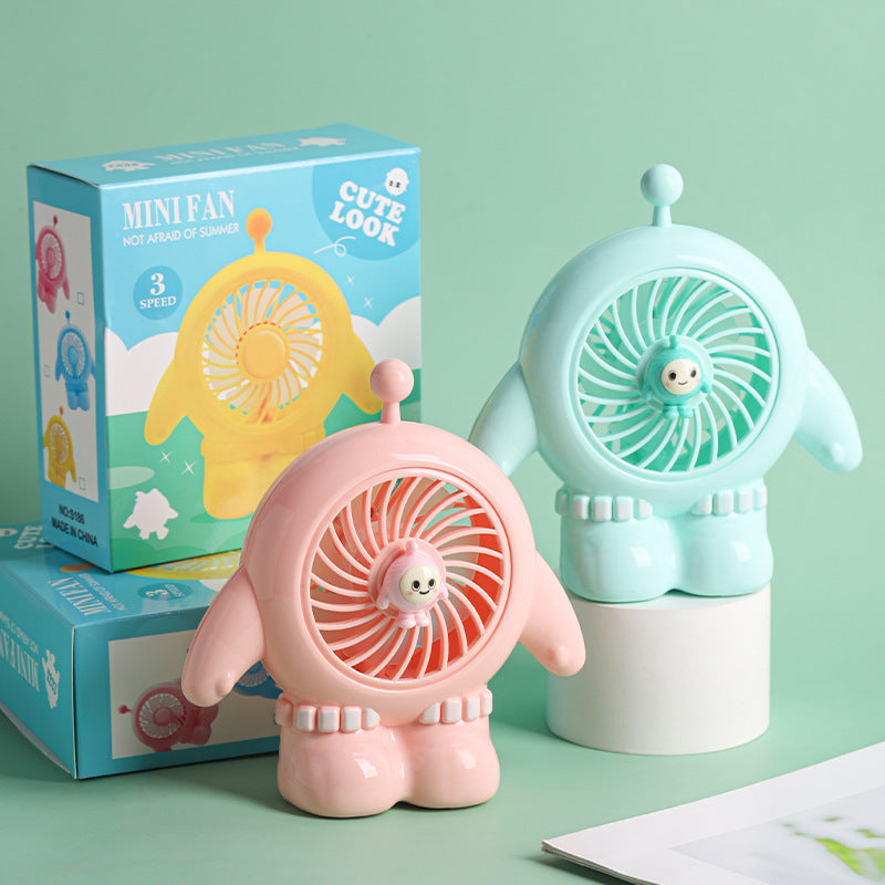 Unisex Fun Hand Fan in Creative Robot Design Stornfield