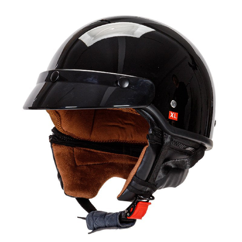 Lightweight Open-Face Motorcycle Helmet with Padded Interior Stornfield
