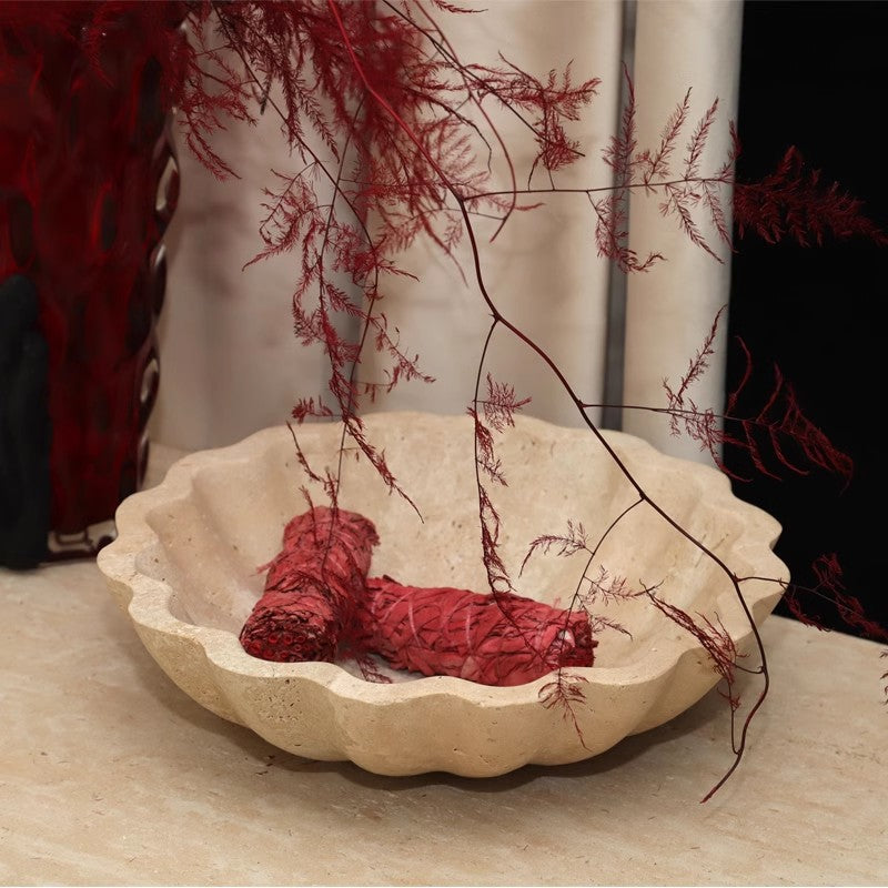 Cast Decorative Serving Bowl