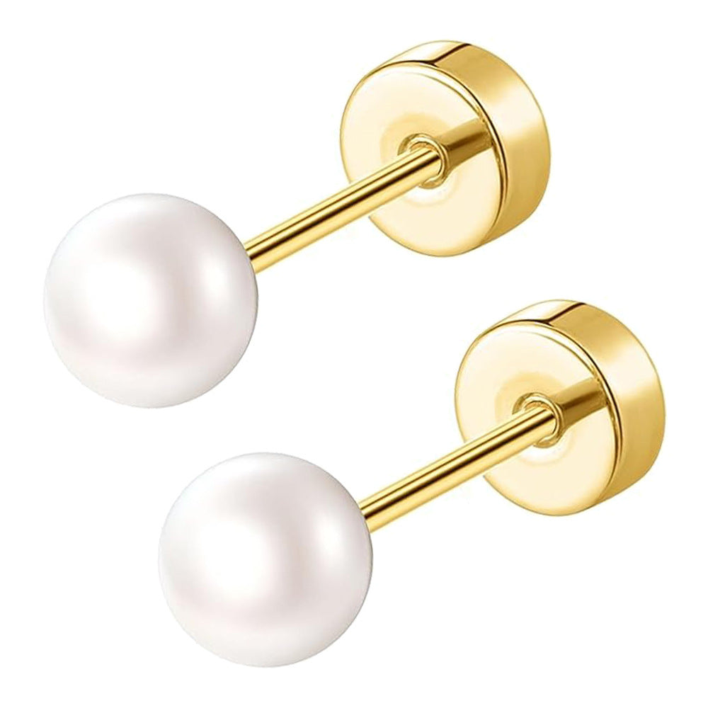 Elegant Pearl Stud Earrings Stornfield
