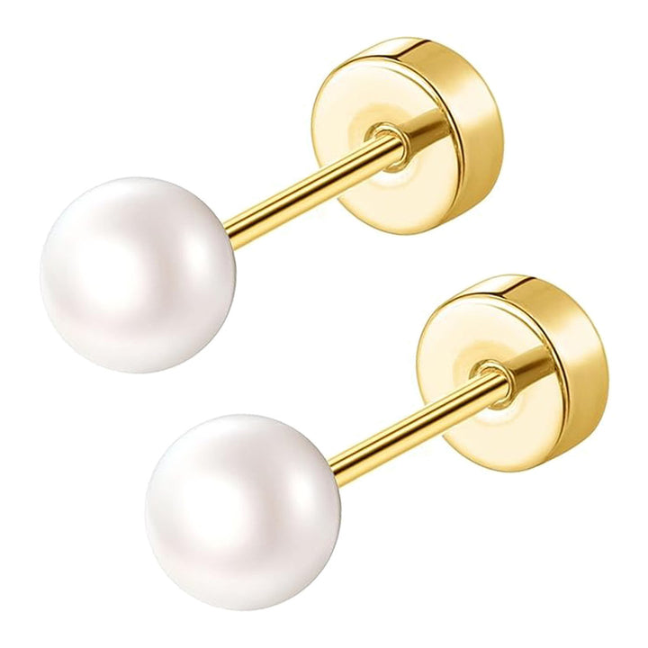 Elegant Pearl Stud Earrings Stornfield