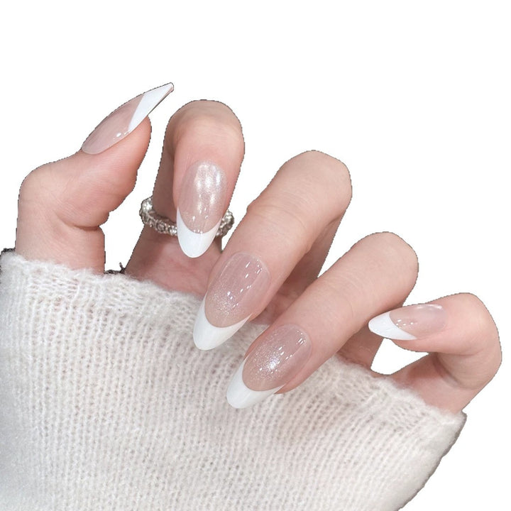 Elegant French Tip Press-On Nail Set