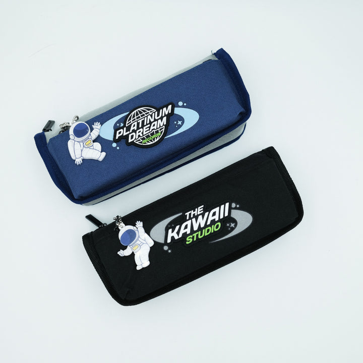 Astronaut-Themed Zippered Pencil Pouch