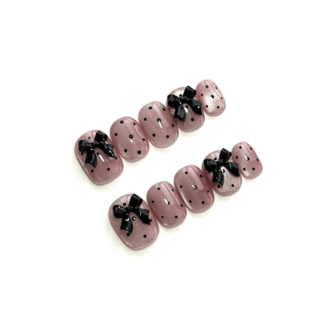 Decorative Bow Press-On Nails