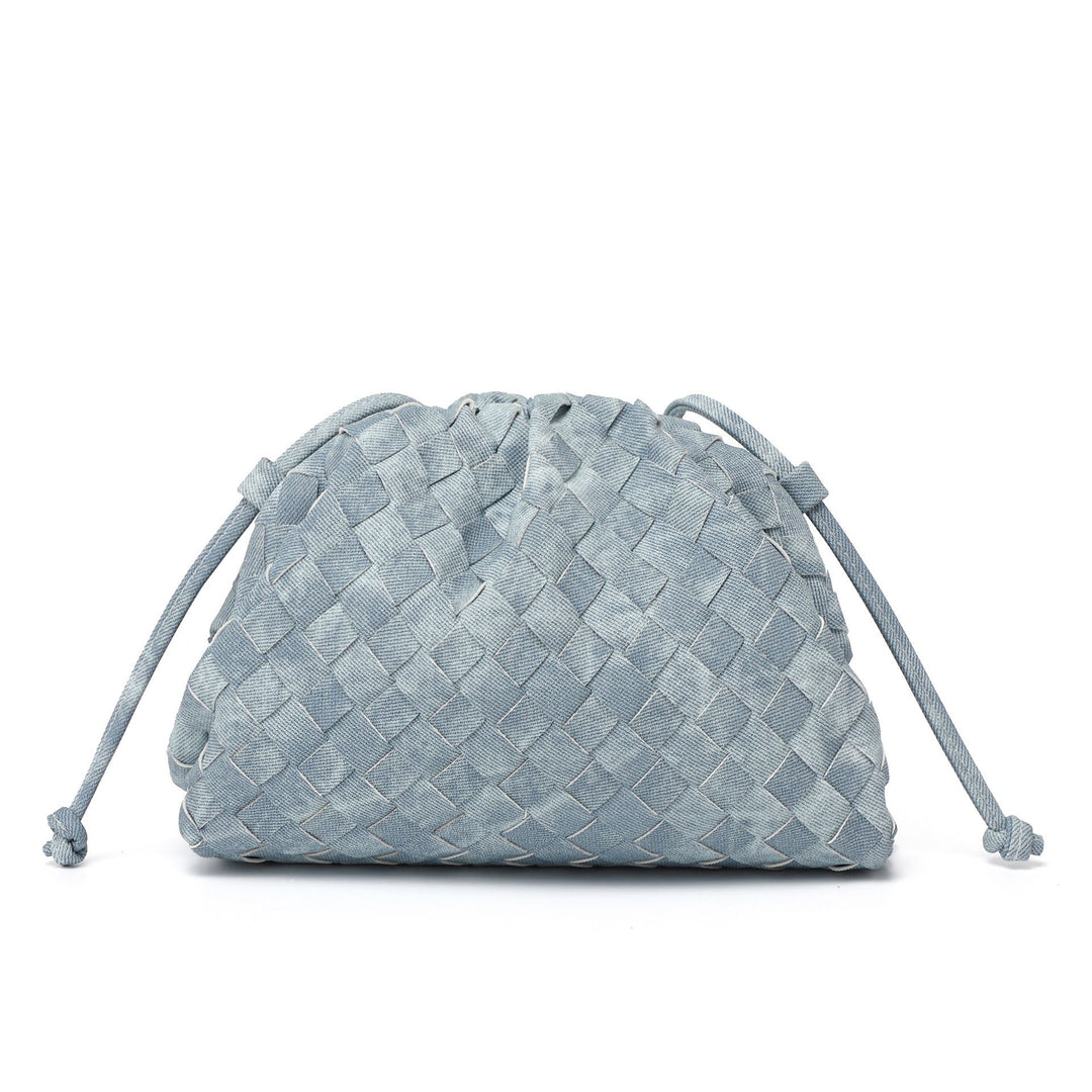 Elegant Woven Leather Bucket Bag Stornfield