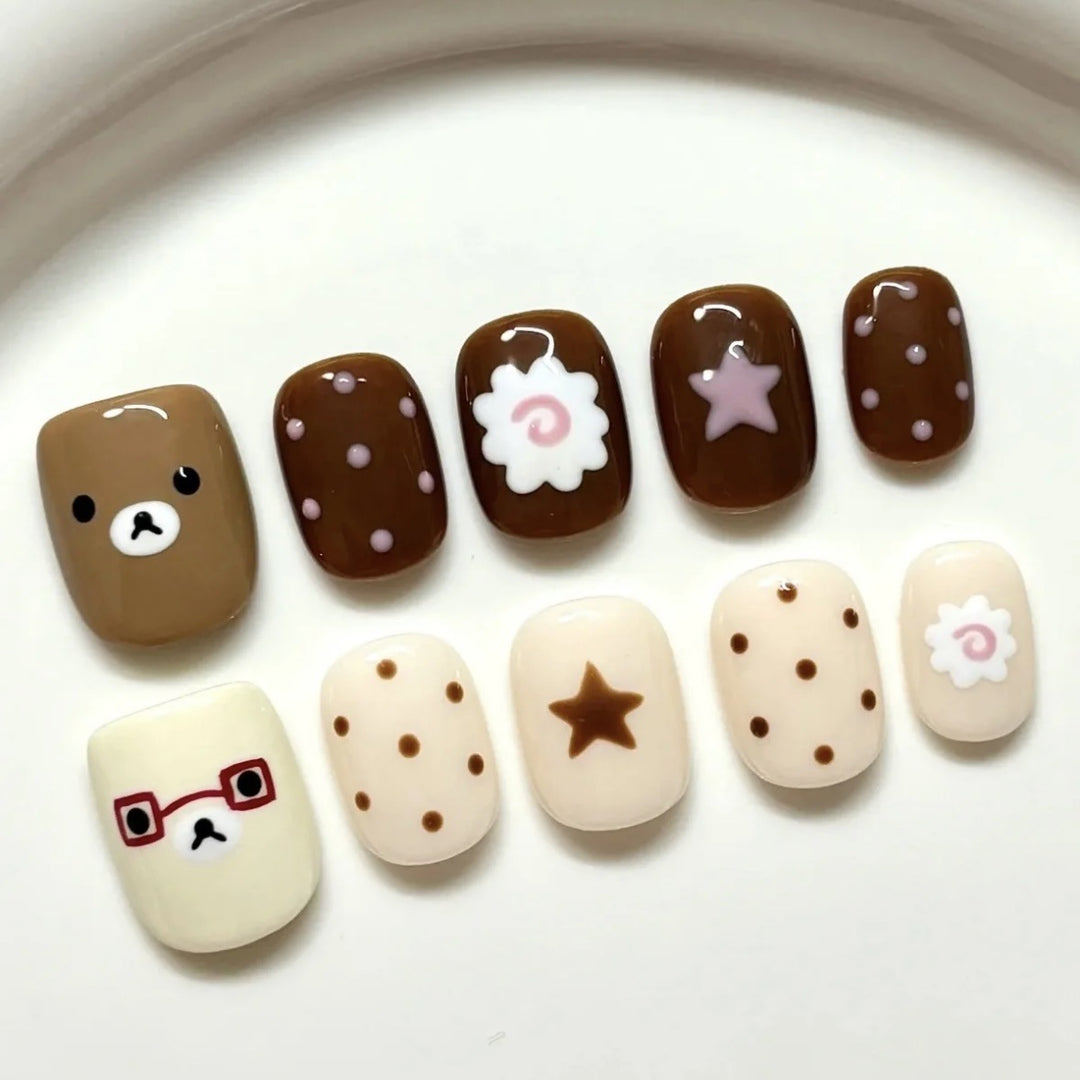 Creative Cartoon-Theme Press-On Nail Set