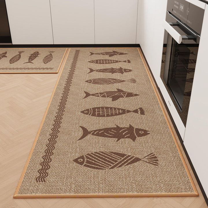 Coastal-Themed Durable Kitchen Mat