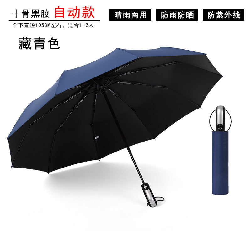 Women’s Automatic Folding Umbrella with Durable Material and Ergonomic Handle Stornfield