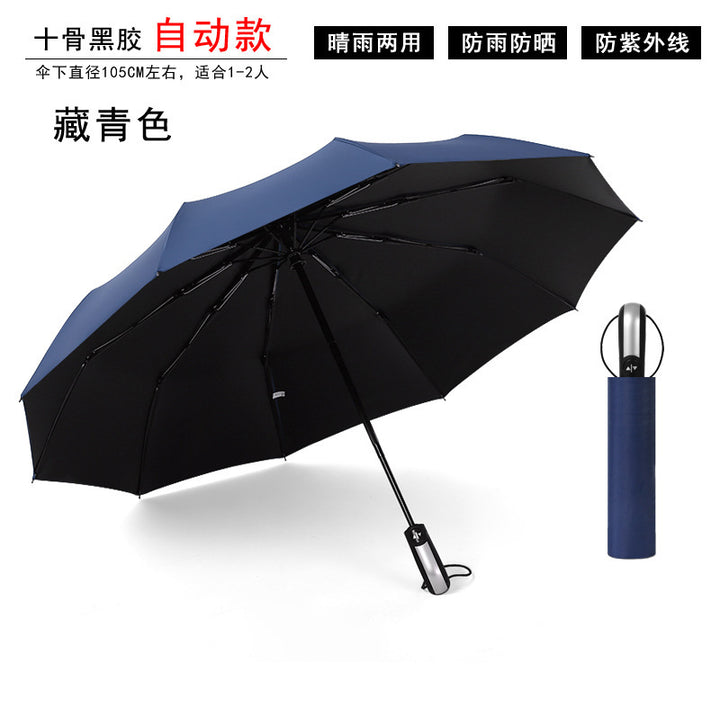 Women’s Automatic Folding Umbrella with Durable Material and Ergonomic Handle Stornfield