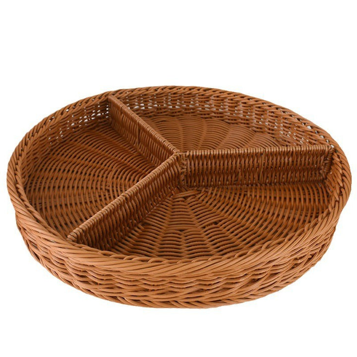 Artisan Woven Round Storage Tray Stornfield