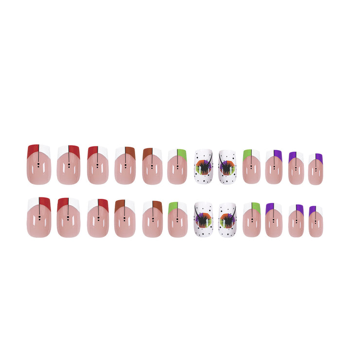 Artful nail art with gradient and floral accents Stornfield