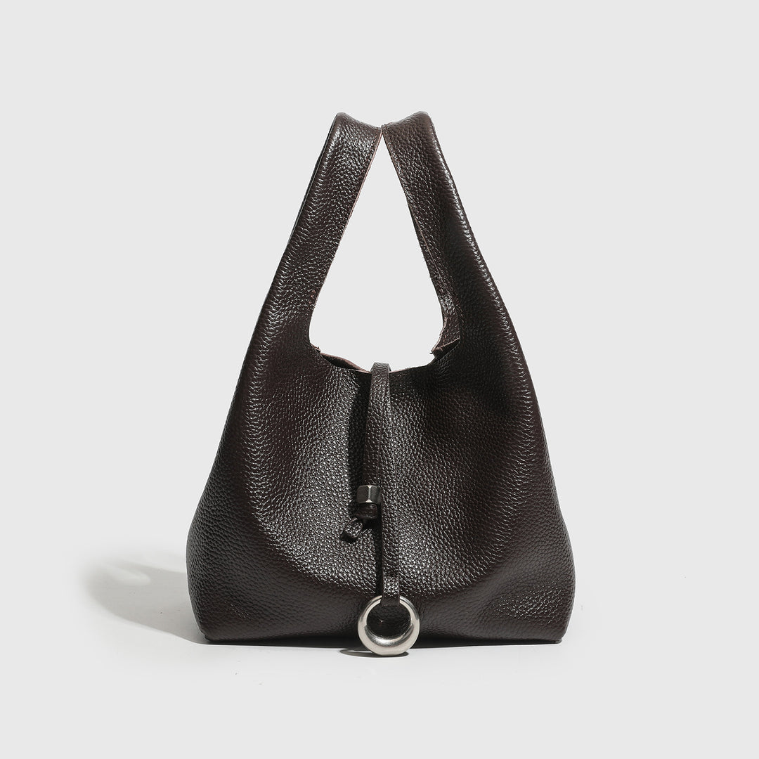 Textured Leather Sling Bag