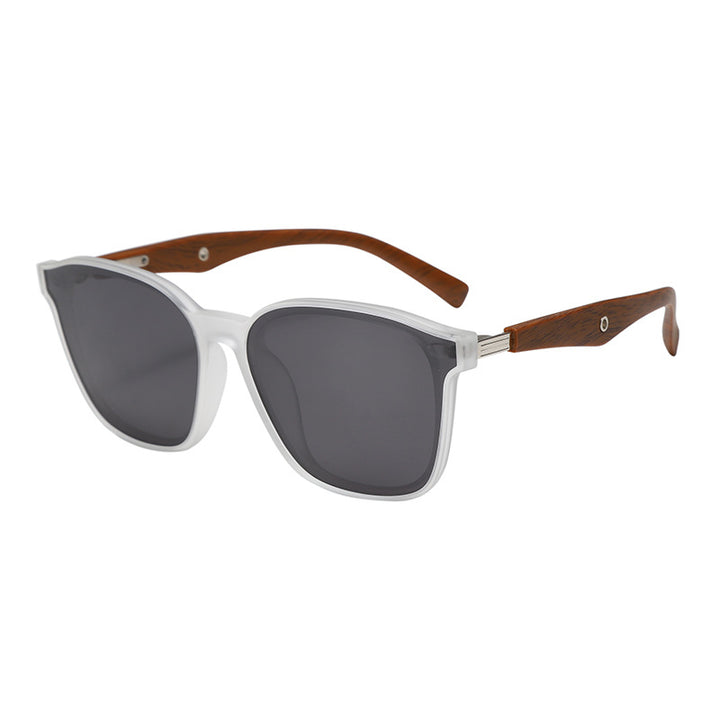 Women stylish oversized sunglasses with wooden accents Stornfield