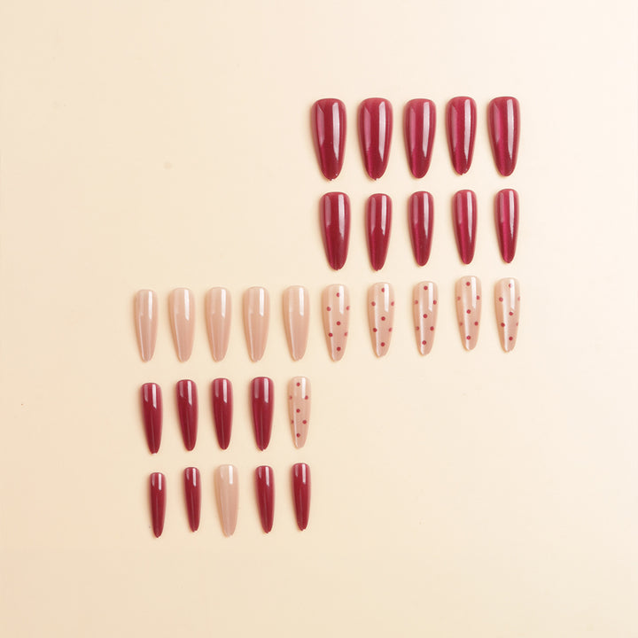 Premium Decorative Stiletto Press-On Nail Set Stornfield