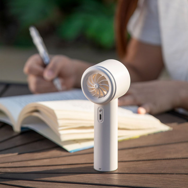 Cooling Multi-Speed Quiet Portable Rechargeable Handheld and Desktop Fan with LED Battery Display Stornfield