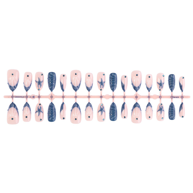 Artistic Nail Design Set with Oceanic Elements Stornfield