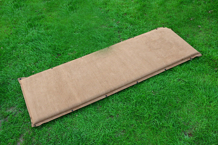 full-length camping sleeping pad with heavy-duty canvas cover and reinforced snap grommets Stornfield