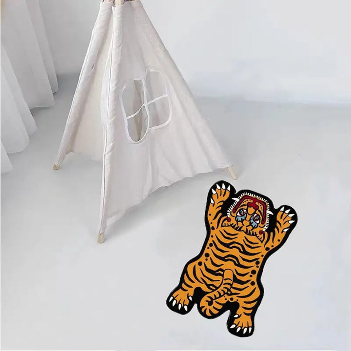 Leopard Print Plush Bath Mat