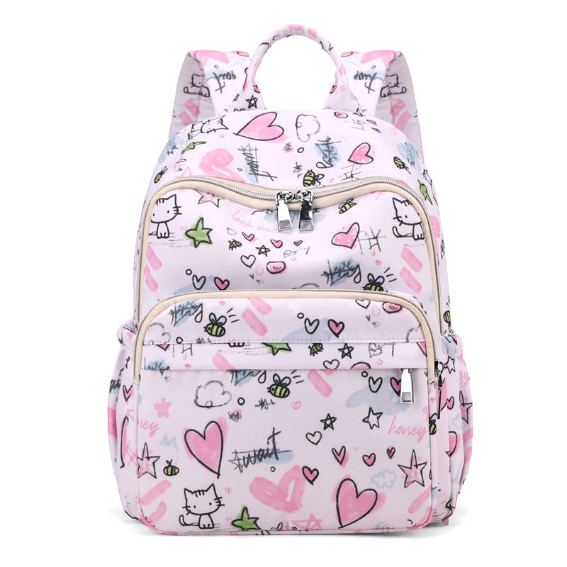 Playful Graphic Print Backpack Stornfield