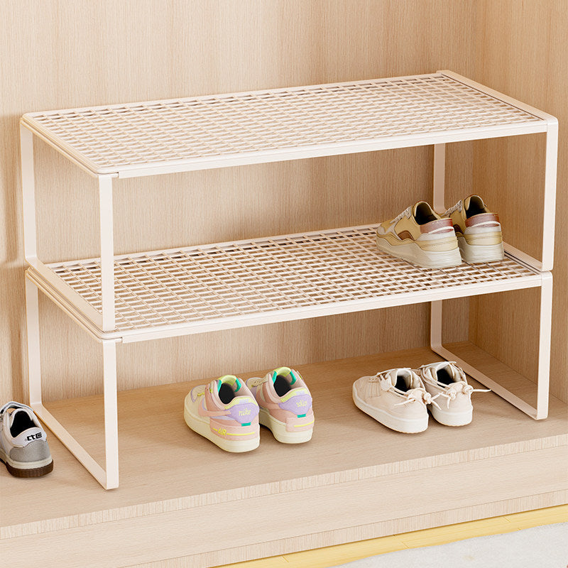 Adjustable Expandable Metal Shoe Shelf Organizer
