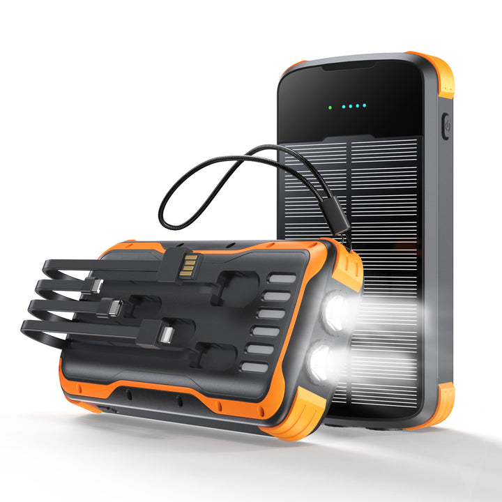 Multifunctional Solar Power Bank with LED Flashlight Stornfield