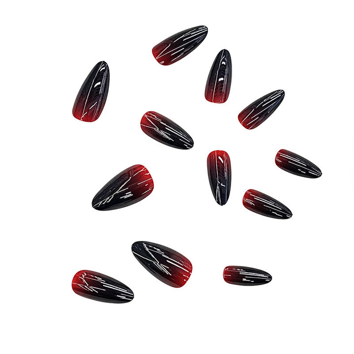 Ombre Glossy Stiletto Press-On Nails Stornfield