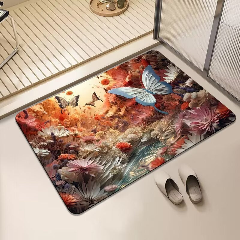 Artistic Floral Area Rug