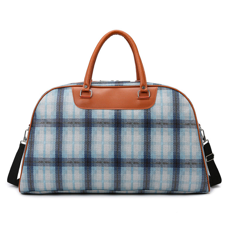 Stylish Plaid Weekend Tote Bag Stornfield