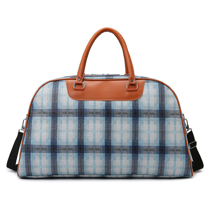 Stylish Plaid Weekend Tote Bag Stornfield