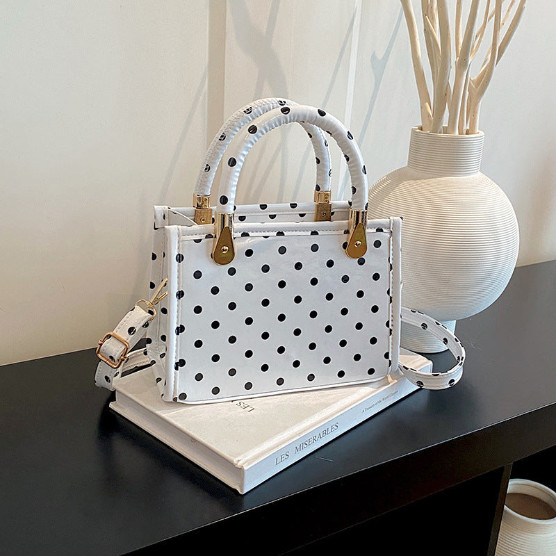 WoChic Polka Dot Handheld Satchel Bag Stornfield