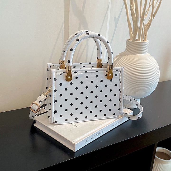 WoChic Polka Dot Handheld Satchel Bag Stornfield