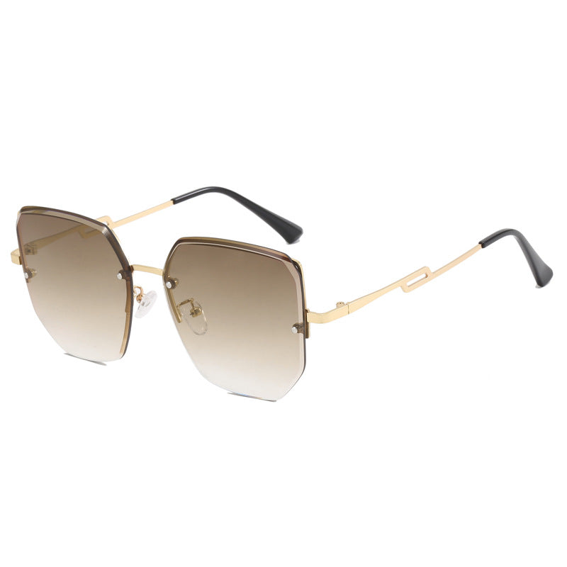 Women's geometric designer sunglasses with mirrored lenses Stornfield