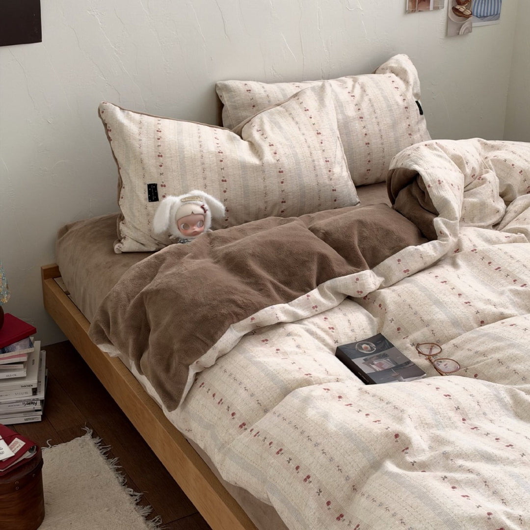 Textured Cotton Duvet Cover Set