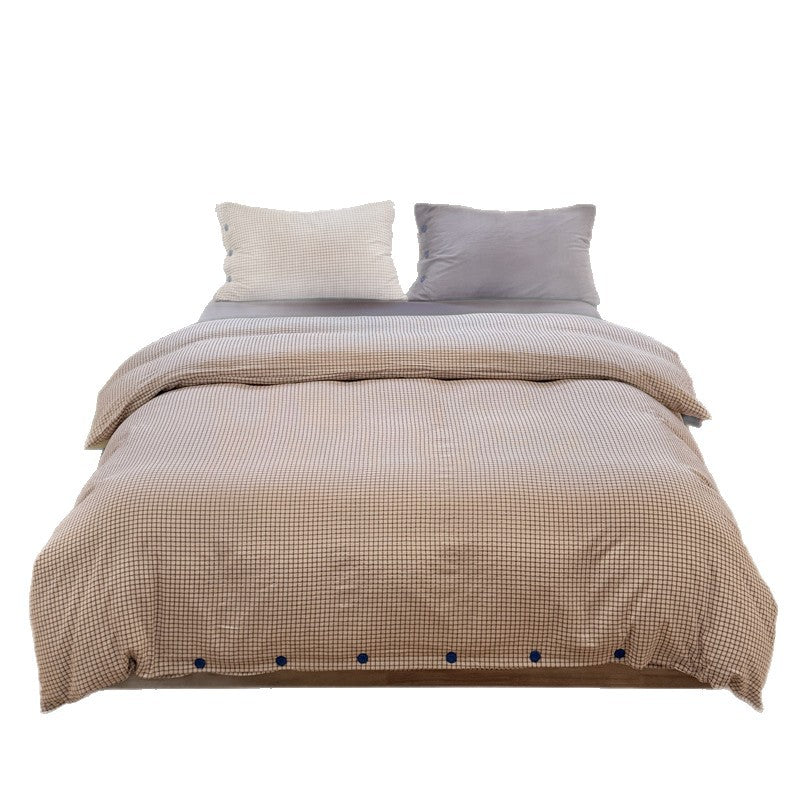 Cozy Checked Duvet Cover Set