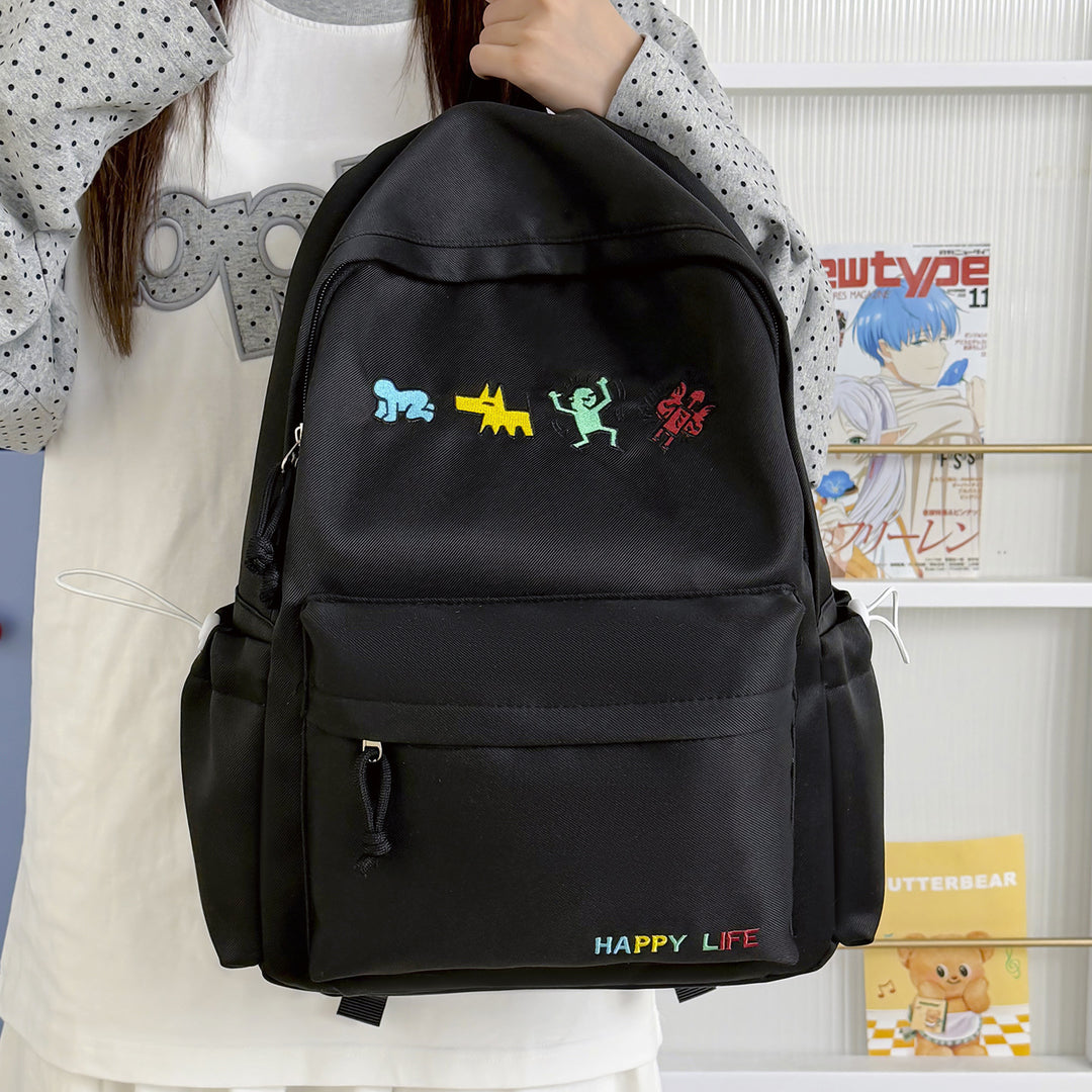 Fun Themed Embroidered Backpack Stornfield