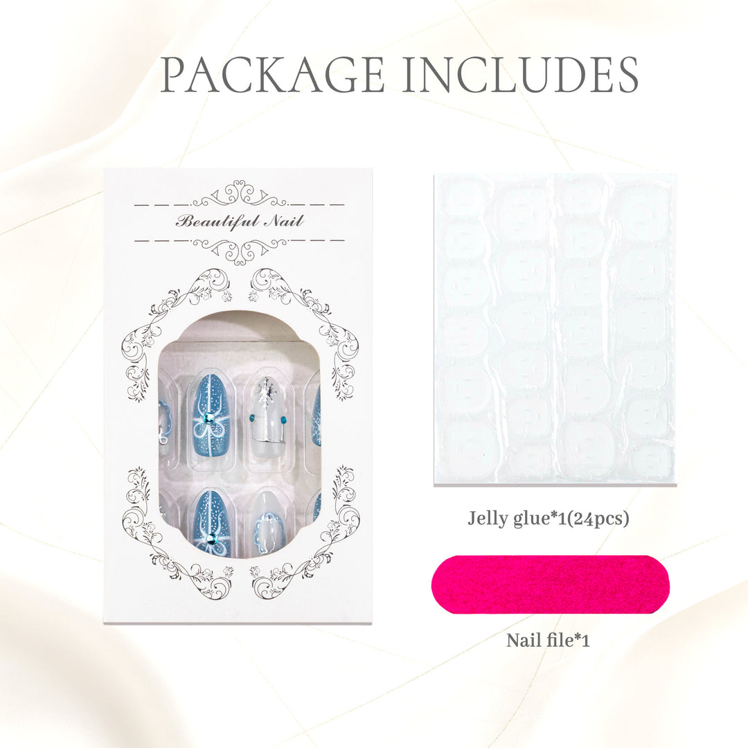 Decorative Jewel Embellished Press-On Nails