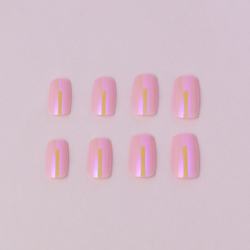 Natural French Tip Press-On Nails Stornfield