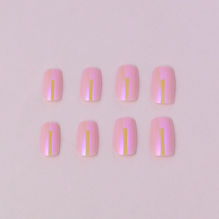 Natural French Tip Press-On Nails Stornfield