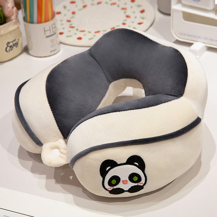 Ergonomic neck pillow with panda motif Stornfield