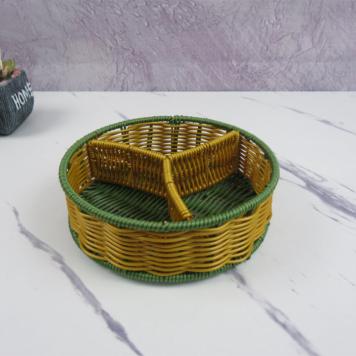 Ladies Oval Organizer Basket with Separate Compartments Stornfield