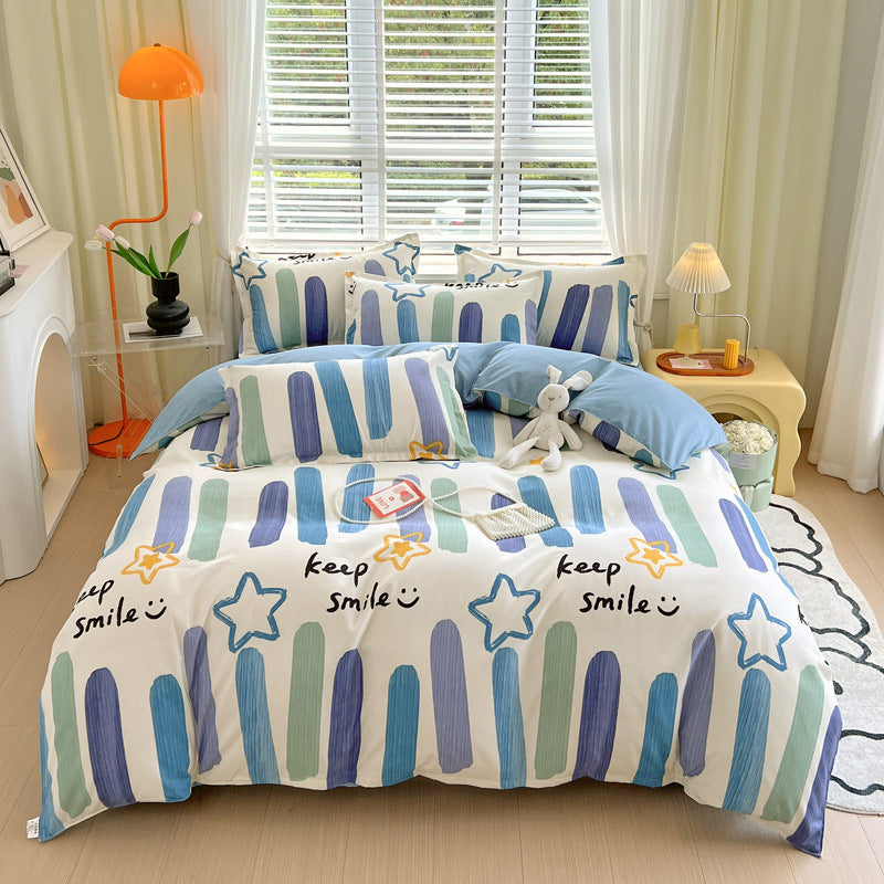 Modern Graphic Print Bedding Set