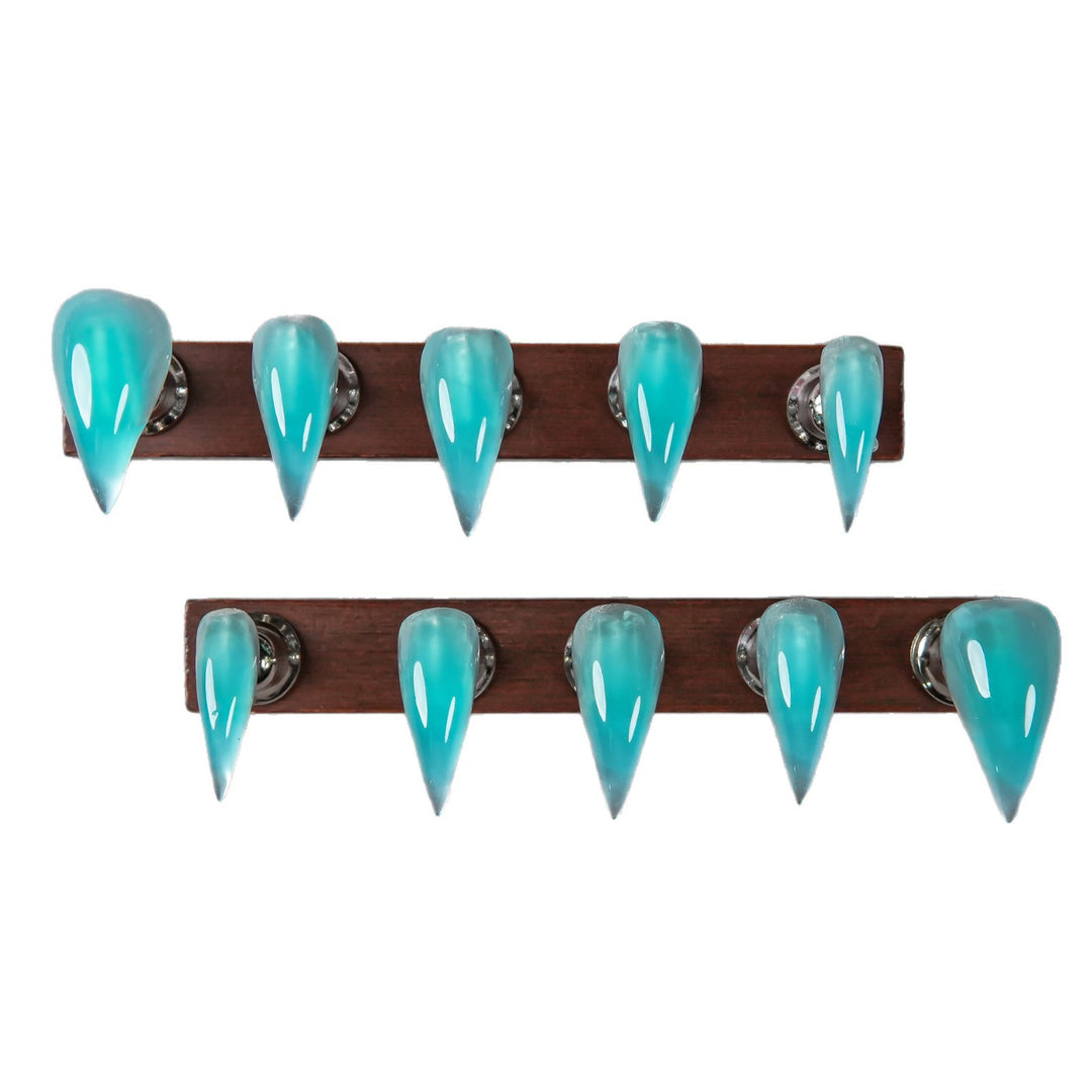 Sharp Acrylic Press-On Nail Set