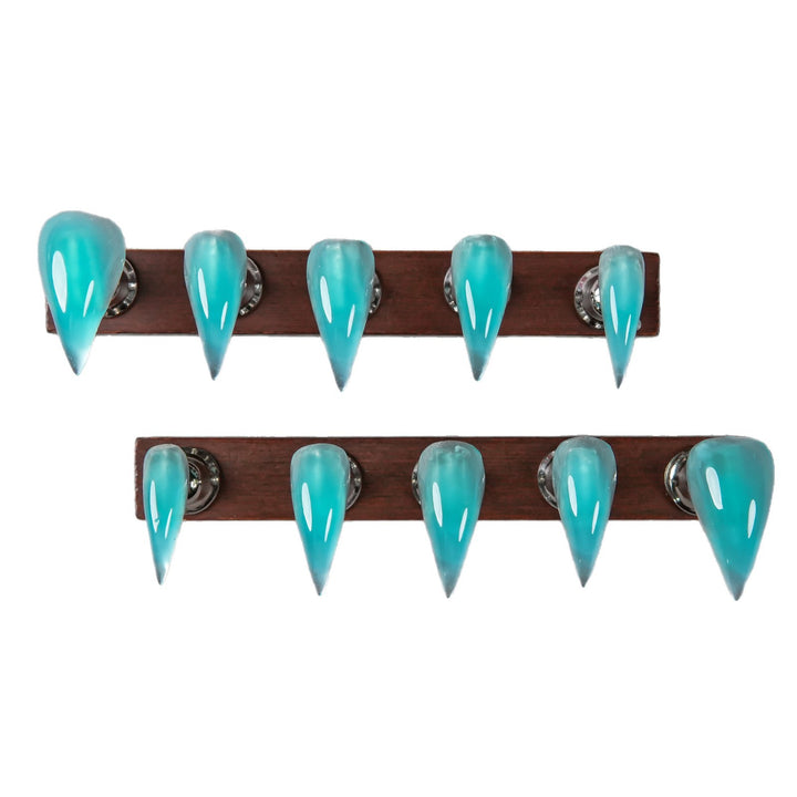 Sharp Acrylic Press-On Nail Set