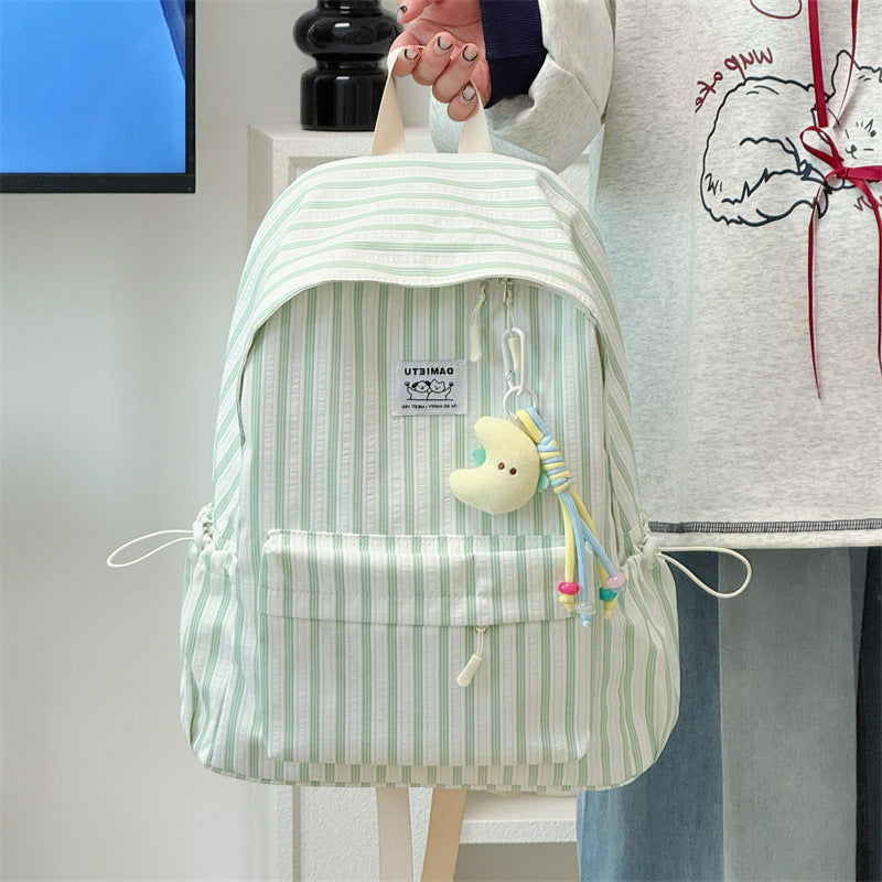 Striped Casual Backpack Stornfield