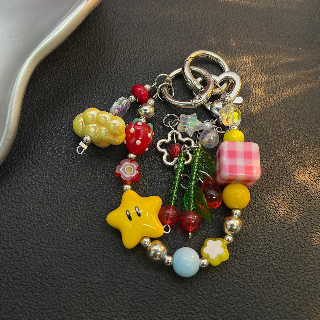 Playful Beaded Charm Keychain Stornfield 1790134650