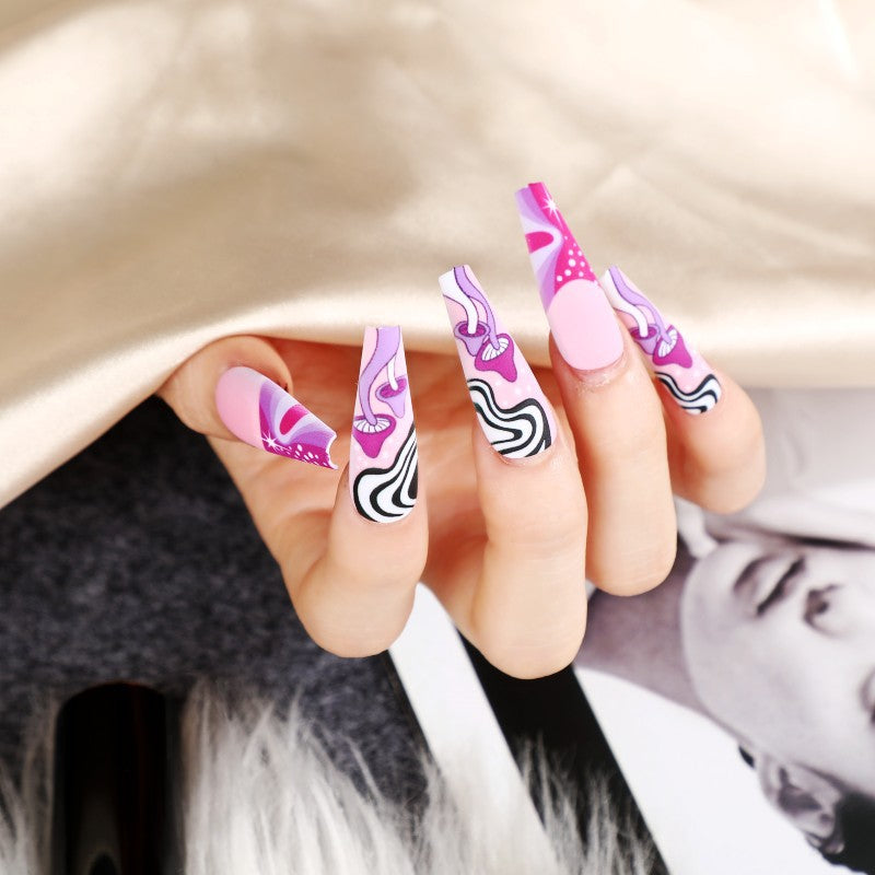 Artificial nails in modern abstract design Stornfield